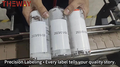 塑料瓶贴标签-定位Dawei labeling machine-封面